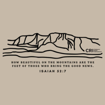 Mountains Scripture in Black - Adult T-shirt Design