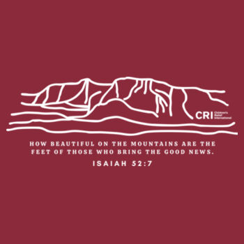Mountain Scripture in White - Softstyle ® T Shirt Design