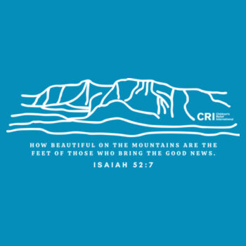 Mountain Scripture in White - Youth Softstyle ® T Shirt Design