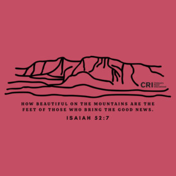 Mountain Scripture in Black - Softstyle ® T Shirt - Youth Softstyle ® T Shirt Design