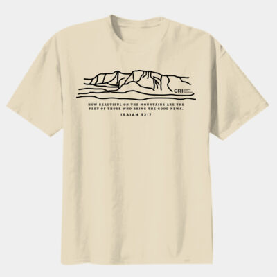 Mountains Scripture in Black - Youth T-shirt Thumbnail