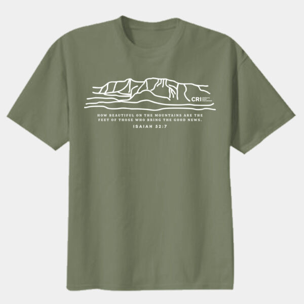 Mountains Scripture in White - Youth T-Shirt Thumbnail