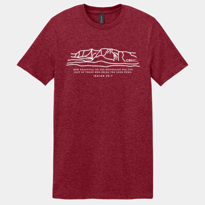 Mountain Scripture in White - Softstyle ® T Shirt Thumbnail